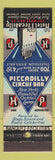 Matchbook Cover - Hotel Piccadilly New York City