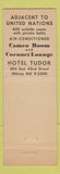 Matchbook Cover - Hotel Tudor New York City WEAR