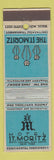 Matchbook Cover - Hotel St Moritz New York City