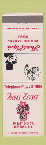 Matchbook Cover - Hotel Elysee New York City