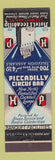 Matchbook Cover - Hotel Piccadilly New York City