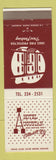 Matchbook Cover - Hotel Augustan Cobleskill NY