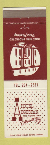 Matchbook Cover - Hotel Augustan Cobleskill NY