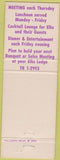 Matchbook Cover - Elks Lodge Fullerton CA