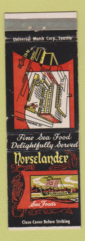 Matchbook Cover - Norselander Seafood Seattle WA