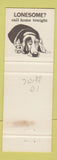 Matchbook Cover - Hillcrest Motel Calgary AB