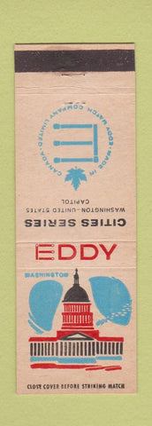 Matchbook Cover - Eddy Match Canada Cities Series Washington DC