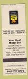 Matchbook Cover - Your Host Motor Inn Best Western Niagara Falls ON
