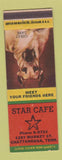 Matchbook Cover - Star Cafe Chattanooga TN Great Dane