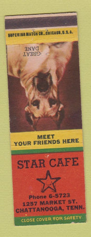 Matchbook Cover - Star Cafe Chattanooga TN Great Dane