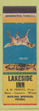 Matchbook Cover - Lakeside Inn Boiling Springs PA Setter