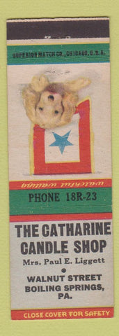 Matchbook Cover - Catharine Candle Shop Boiling Springs PA