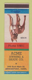 Matchbook Cover - Acme Awning Shade Bridgeport CT Boxer