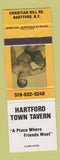 Matchbook Cover - Hartford Town Tavern Hartford NY hunk