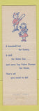 Matchbook Cover - Kroger Grocery Stores Pink Elephant