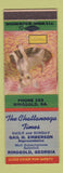 Matchbook Cover - Chattanooga Times Newspaper Ringgold GA Chihuahua
