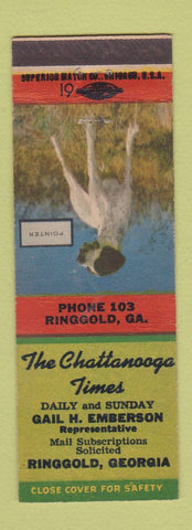 Matchbook Cover - Chattanooga Times Newspaper Ringgold GA Pointer