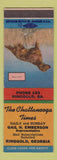 Matchbook Cover - Chattanooga Times Newspaper Ringgold GA Setter