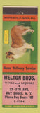 Matchbook Cover - Melton Bros Liquor Bay Shore NY English Collie