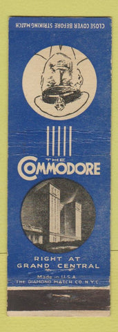 Matchbook Cover - Commodore Hotel New York City WEAR