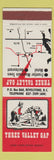 Matchbook Cover - Three Valley Gap Revelstoke BC