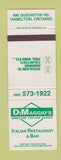 Matchbook Cover - DiMaggio's Italian Restaurant Hamilton ON