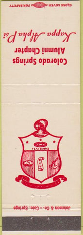 Matchbook Cover - Kappa Alpha Psi Colorado Springs CO alumni