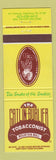 Matchbook Cover - Gatlin Burlier Tobacco Gatliburg TN