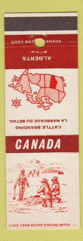 Matchbook Cover - Canada Cattle Branding AB