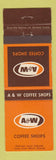 Matchbook Cover - A&W Coffee Shops Canada