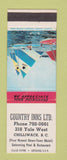 Matchbook Cover - Country Inns Ltd Chilliwack BC