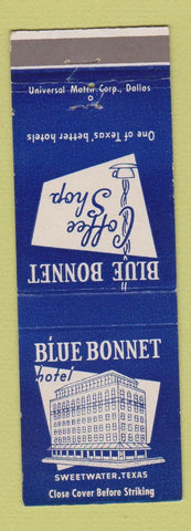 Matchbook Cover - Blue Bonnet Hotel Sweetwater TX