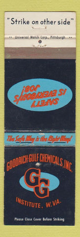 Matchbook Cover - Goodrich Gulf Chemicals Institute WV WEAR
