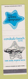 Matchbook Cover - Condado Beach Hotel San Juan Puerto Rico