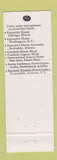 Matchbook Cover - Condado Beach Hotel San Juan Puerto Rico