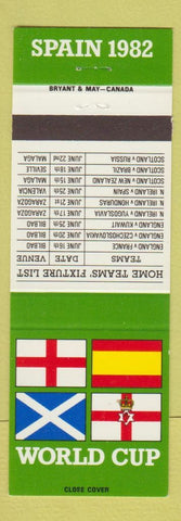 Matchbook Cover - 1982 World Cup Spain soccer