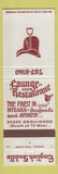 Matchbook Cover - English Saddle Lounge Restaurant Detroit MI WEAR