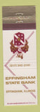 Matchbook Cover - Effingham State Bank IL