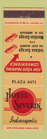 Matchbook Cover - Hotel Severin Indianapolis IN