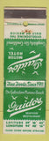 Matchbook Cover - Gaido's Motor Hotel Seafood Galveston TX Houston