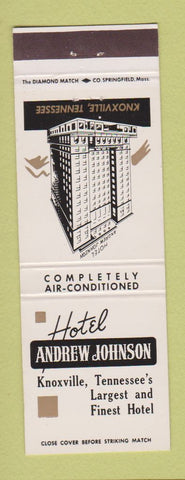 Matchbook Cover - Hotel Andrew Johnson Knoxville TN