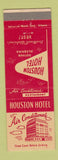 Matchbook Cover - Houston Hotel Dothan AL