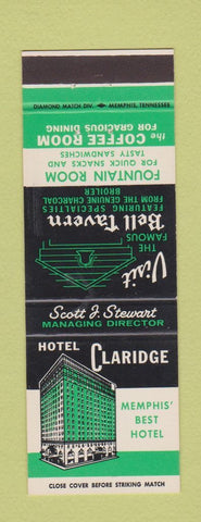 Matchbook Cover - Hotel Claridge Mephis TN