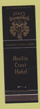 Matchbook Cover - Austin Crest Hotel