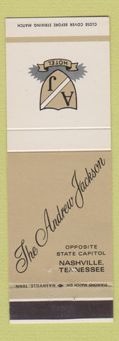 Matchbook Cover - Andrew Jackson Hotel Nashville TN