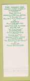 Matchbook Cover - Montpelier Tavern Motor Inn VT