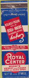 Matchbook Cover - Royal Center Restaurant dancing Miami FL WEAR Advance