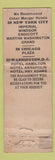 Matchbook Cover - Hotel Manger Boston MA Federal WEAR