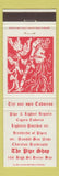 Matchbook Cover - The Pipe Shop Tobacco Dunhill Ben Wade UK