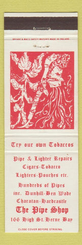 Matchbook Cover - The Pipe Shop Tobacco Dunhill Ben Wade UK